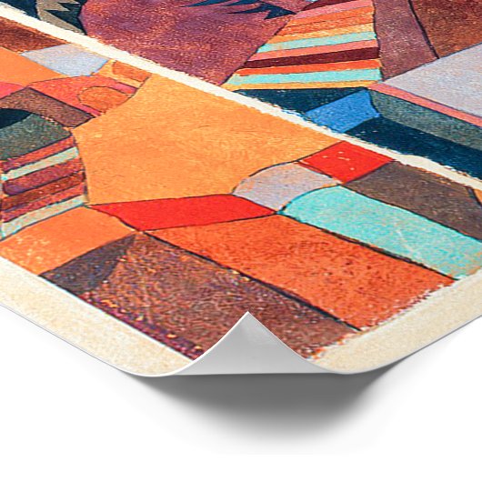 Temple tuinen | Paul Klee | Poster (Hoek)