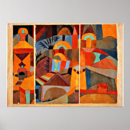 Temple tuinen poster