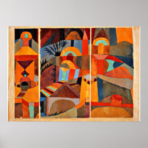 Temple tuinen poster