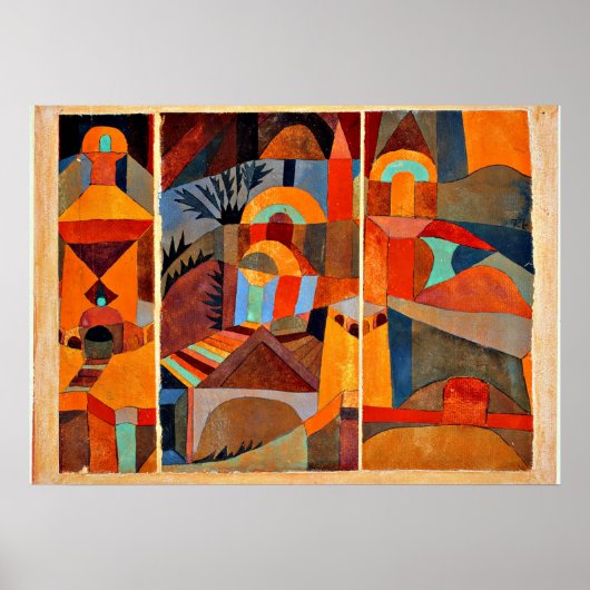 Temple tuinen poster (Voorkant)