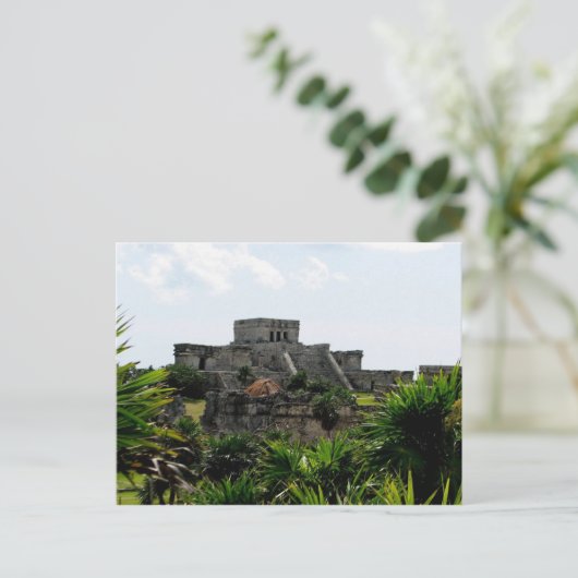 Temple, Tulum, Mexico Briefkaart (Staand voorkant)