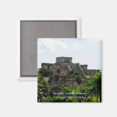 Temple, Tulum, Mexico Magneet (Voorkant / Achterkant)
