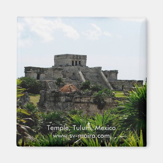 Temple, Tulum, Mexico Magneet (Voorkant)