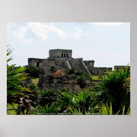 Temple, Tulum, Mexico Poster (Voorkant)