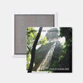 Temple V, Tikal, Guatemala Magneet (Voorkant / Achterkant)