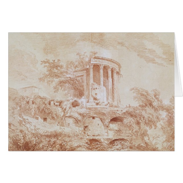 Temple van de Sybil bij Tivoli (Voorkant Horizontaal)