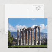 Temple van het Olympian Zeus Briefkaart (Voorkant / Achterkant)