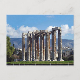 Temple van het Olympian Zeus Briefkaart