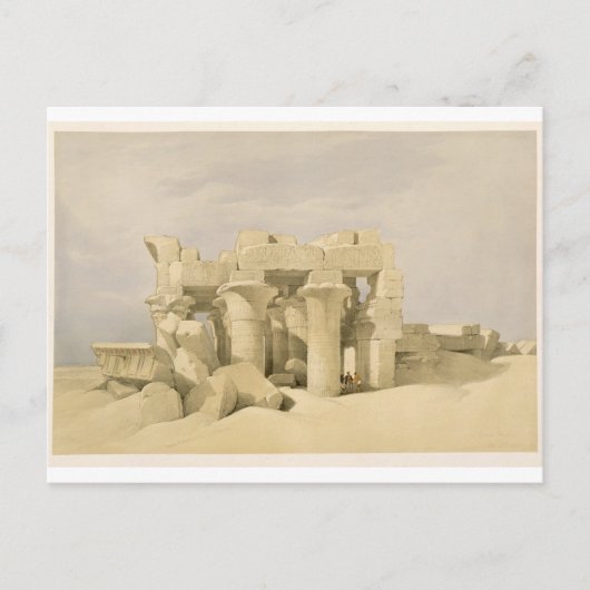 Temple van Sobek en Haroeris bij Kom Ombo, uit 'Eg Briefkaart (Voorkant)