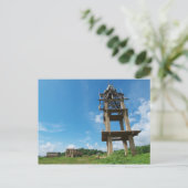 Temple verdrinkt. briefkaart (Staand voorkant)