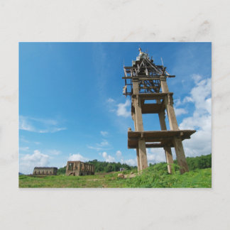 Temple verdrinkt. briefkaart