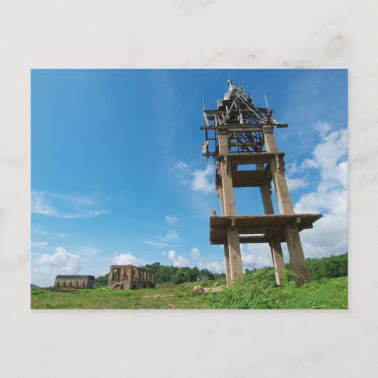 Temple verdrinkt. briefkaart (Voorkant)