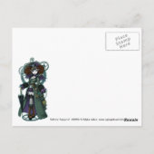 Temple Victoriaans Steampunk Vampire Angel Briefka Briefkaart (Achterkant)