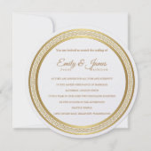 Temple Wedding Invitation-Eternal Circle Invitatio Kaart (Voorkant)
