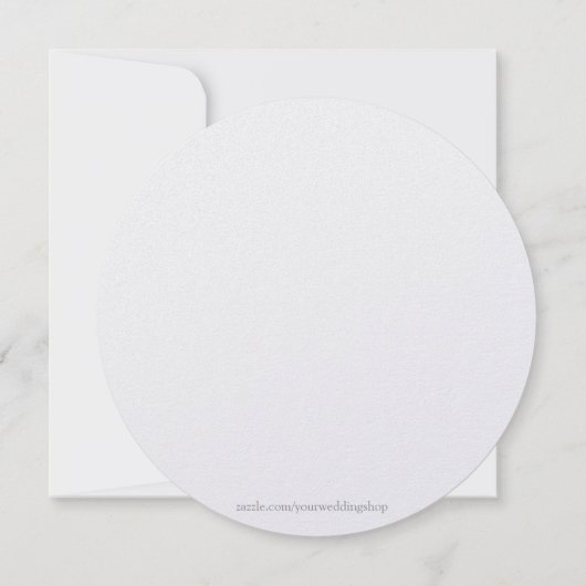 Temple Wedding Invitation-Eternal Circle Kaart (Achterkant)