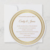 Temple Wedding Invitation-Eternal Circle Kaart (Voorkant)