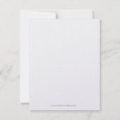 Temple Wedding Invitation-Fancy Heart Kaart (Achterkant)