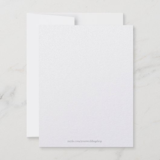 Temple Wedding Invitation-Fancy Heart Kaart (Achterkant)