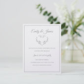 Temple Wedding Invitation-Fancy Heart Kaart (Staand voorkant)