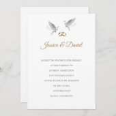 Temple Wedding Invitation Kaart (Voorkant / Achterkant)