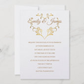 Temple Wedding Invitation Kaart (Voorkant)