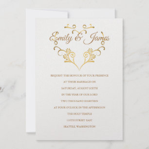 Temple Wedding Invitation Kaart