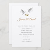 Temple Wedding Invitation Kaart (Voorkant / Achterkant)