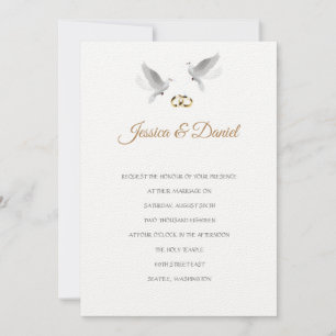 Temple Wedding Invitation Kaart