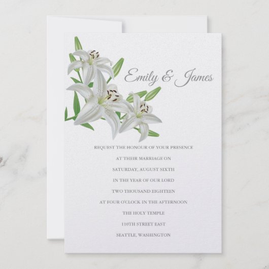 Temple Wedding Invitation Kaart (Voorkant)