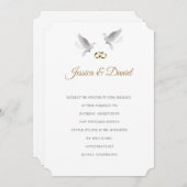 Temple Wedding Invitation Kaart (Voorkant / Achterkant)