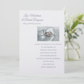 Temple Wedding Invitation Kaart (Staand voorkant)