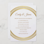 Temple Wedding Invitation Kaart (Voorkant / Achterkant)