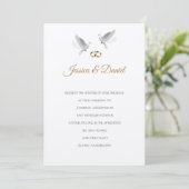Temple Wedding Invitation Kaart (Staand voorkant)