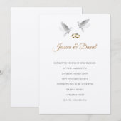 Temple Wedding Invitation Kaart (Voorkant / Achterkant)