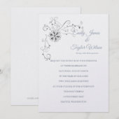 Temple Wedding Invitation Kaart (Voorkant / Achterkant)