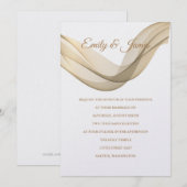 Temple Wedding Invitation Kaart (Voorkant / Achterkant)