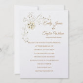 Temple Wedding Invitation Kaart (Voorkant)