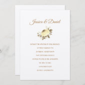 Temple Wedding Invitation Kaart (Voorkant / Achterkant)