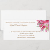 Temple Wedding Invitation Reception Kaart (Voorkant / Achterkant)