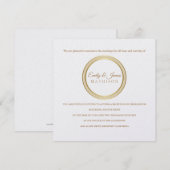 Temple Wedding Reception Uitnodiging-Eternal Cirke Kaart (Voorkant / Achterkant)