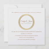 Temple Wedding Reception Uitnodiging-Eternal Cirke Kaart (Voorkant)