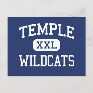 Temple - Wildcats - High School - Temple Texas Briefkaart