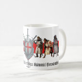 Templer-Brüder mit Schild und Schwert Tasse Koffiemok (Voorkant rechts)