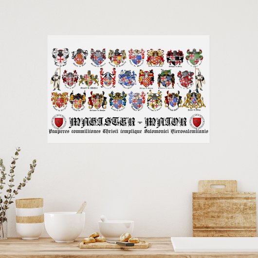 Templer Großmeister-Poster Poster (Keuken)