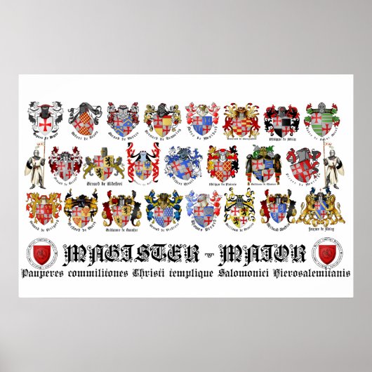 Templer Großmeister-Poster Poster (Voorkant)