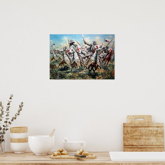 Templer im Angriff Poster (Keuken)