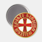 Templer Kreuz / Ritterkreuz / Crusaders Cross Magneet (Voorkant / Achterkant)