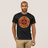 Templer Kreuz T-Shirt beidseitig bedruckt (Voorkant volledig)