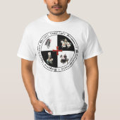 Templer mit rotem Tatzenkreuz T-shirt (Voorkant)