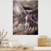 Templer vor einer Burg Poster (Keuken)